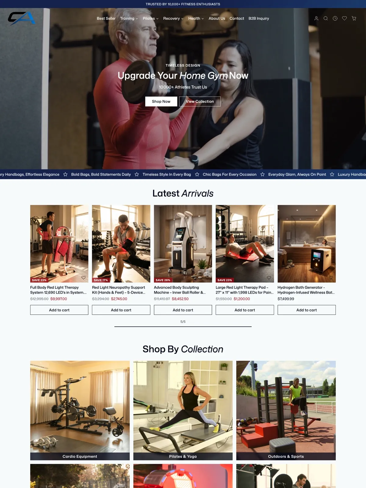 Cipher Athletics Shopify store screenshot