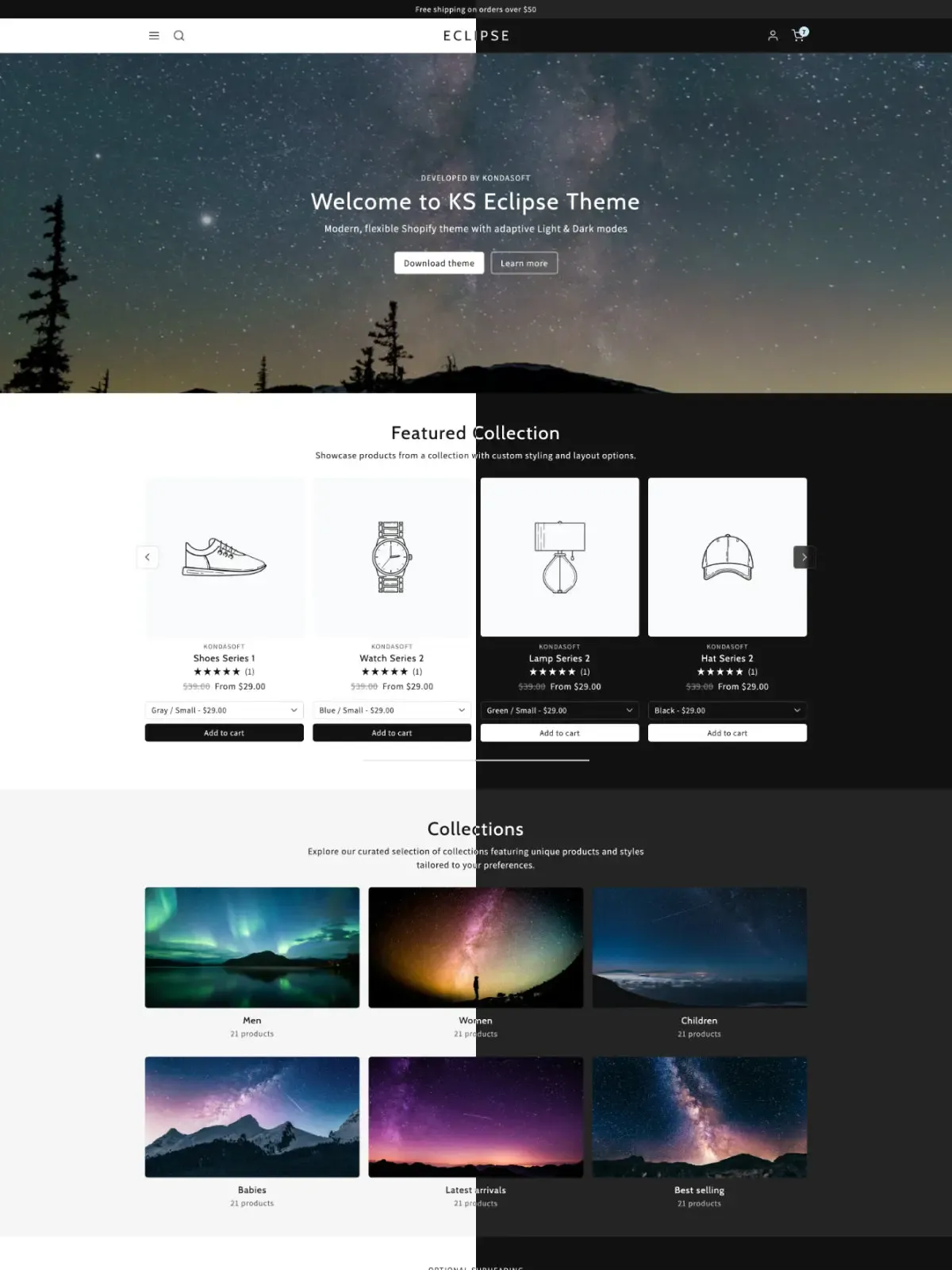 Eclipse theme preview
