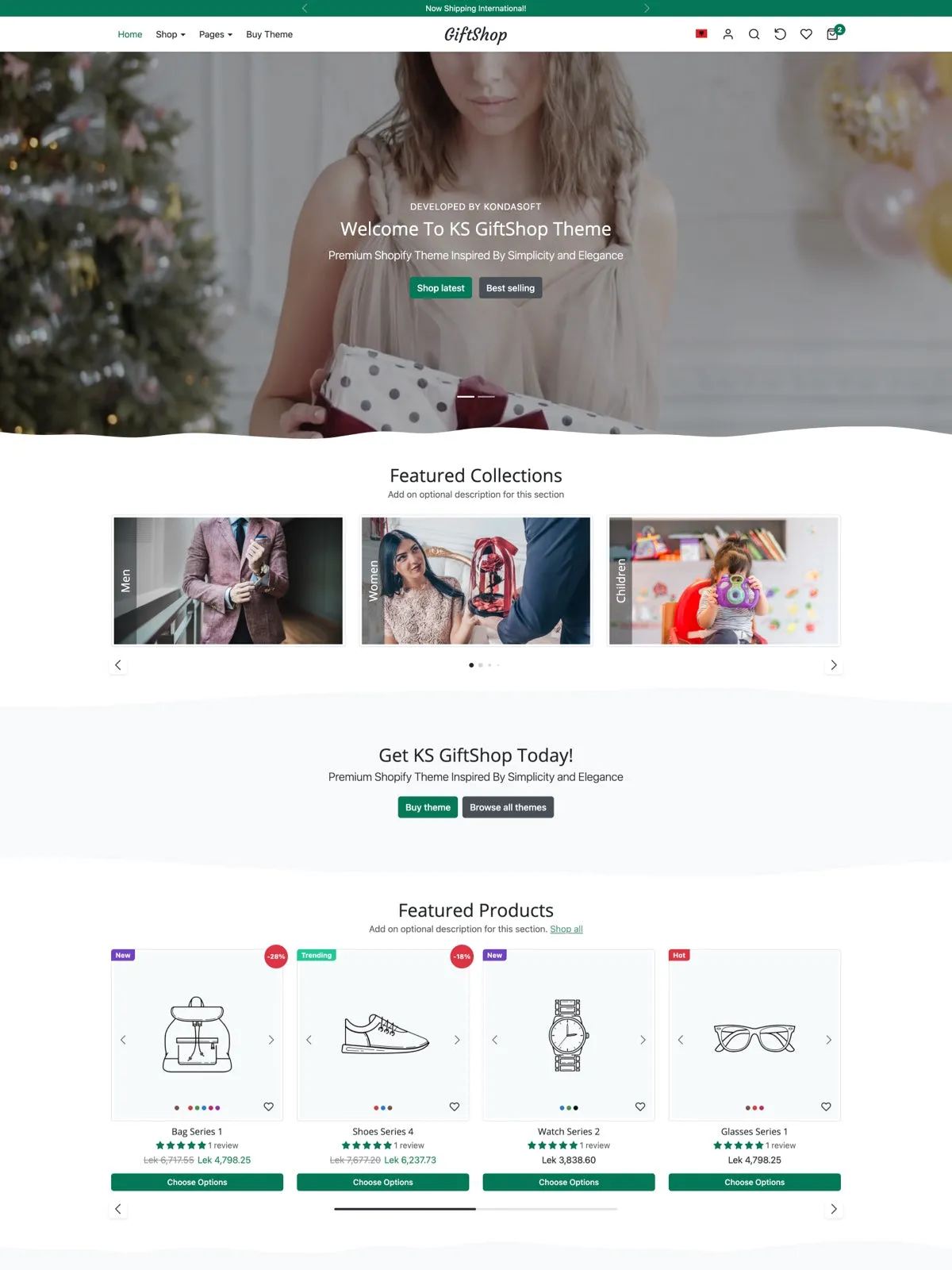 KS GiftShop theme preview
