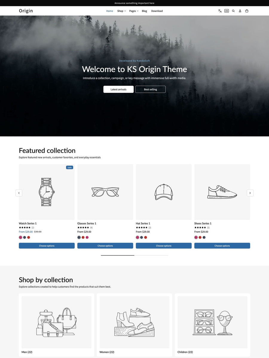 KS Origin - Free Shopify Theme