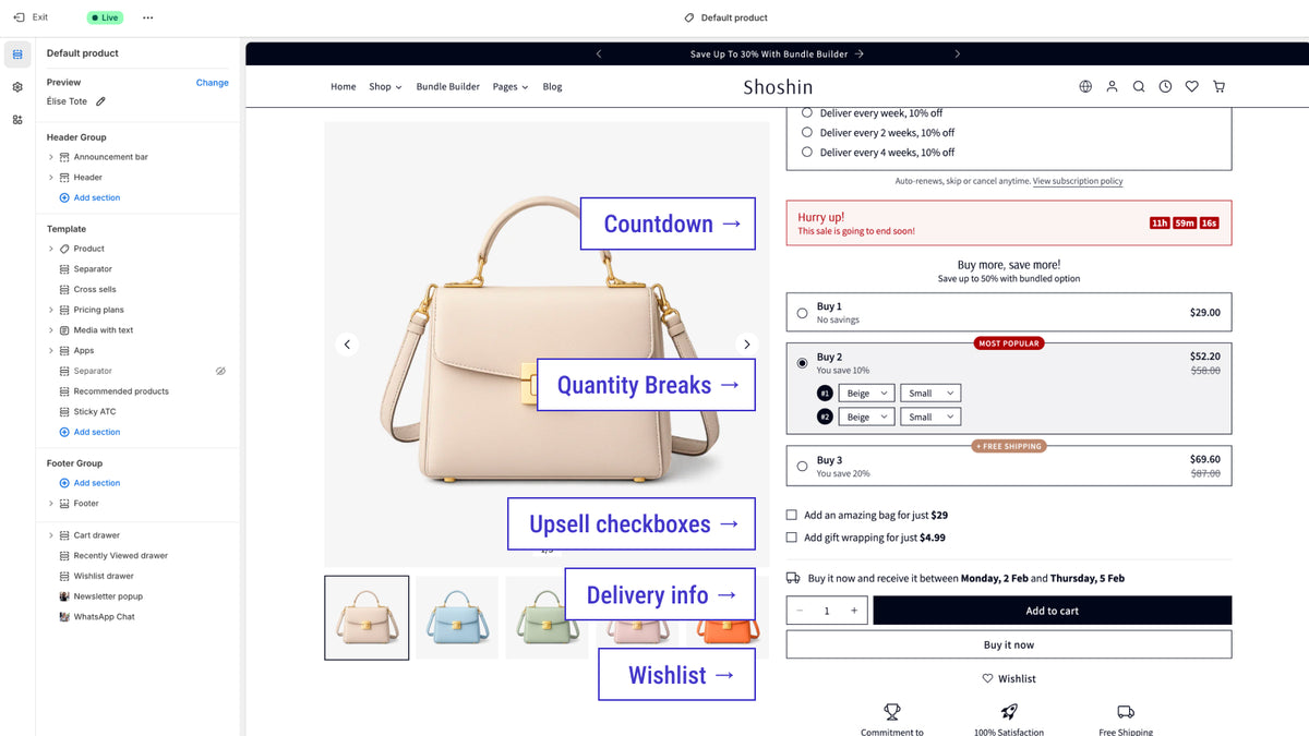 Shoshin theme - Advanced features built in